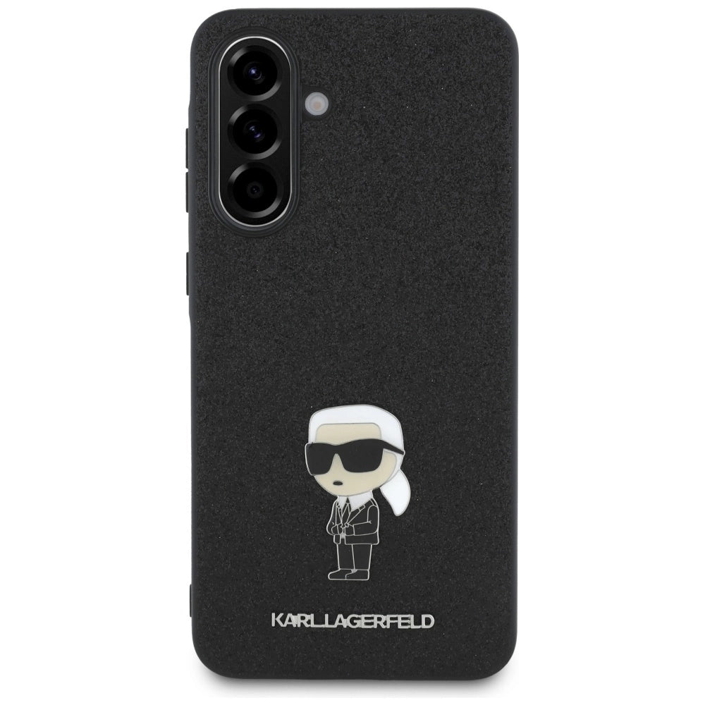 Etui Karl Lagerfeld Fixed Glitter Ikonik na Samsung Galaxy A36 - czarne – zdjęcie 2