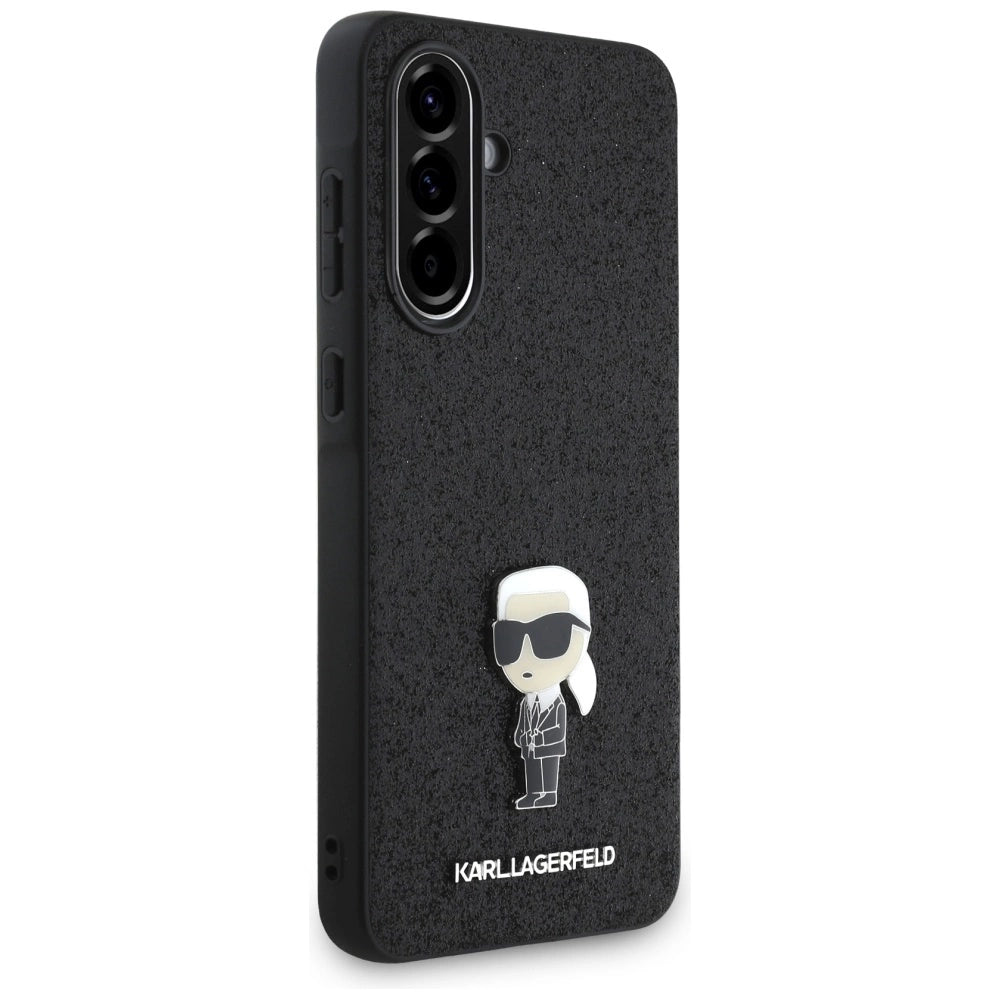 Etui Karl Lagerfeld Fixed Glitter Ikonik na Samsung Galaxy A36 - czarne – zdjęcie 3