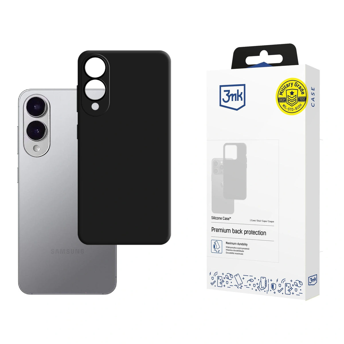 Etui 3mk Silicone Case na Samsung Galaxy S25 Edge - czarne