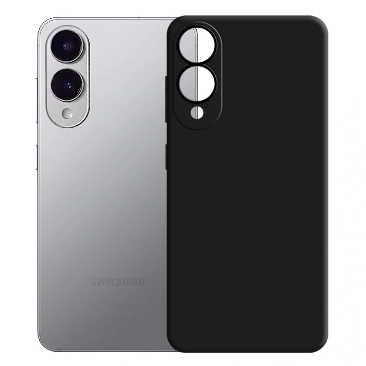 Etui 3mk Silicone Case na Samsung Galaxy S25 Edge - czarne – zdjęcie 2