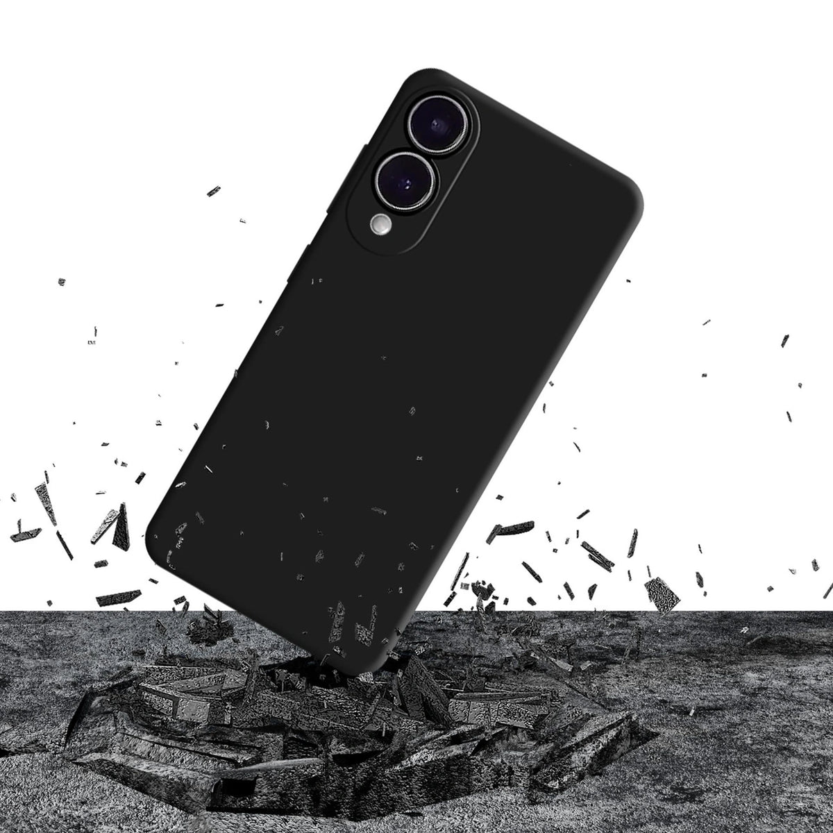 Etui 3mk Silicone Case na Samsung Galaxy S25 Edge - czarne – zdjęcie 7