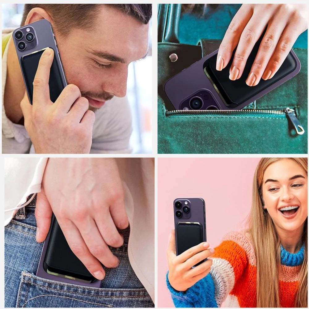 Etui Tech-Protect MagWallet Magsafe z na karty lub dokumenty - czarne – zdjęcie 4