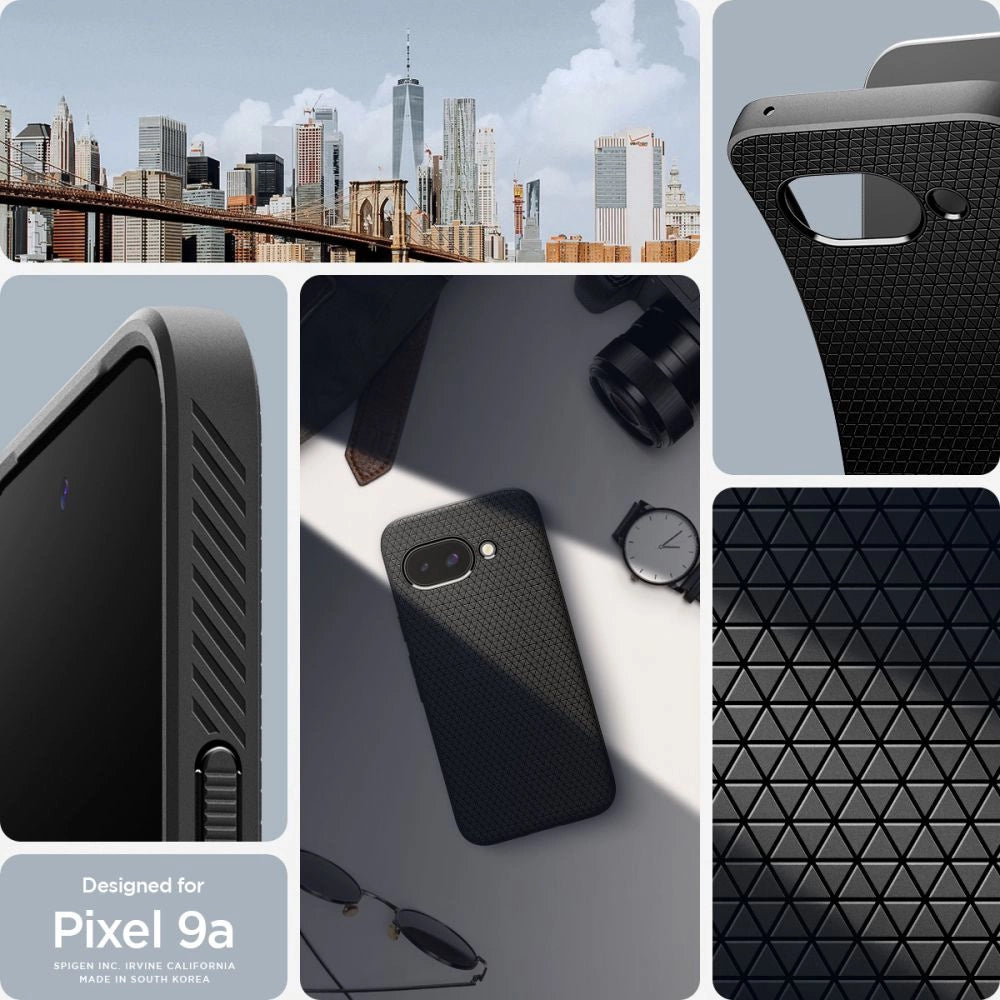 Etui Spigen Liquid Air na Google Pixel 9A - czarny mat – zdjęcie 12
