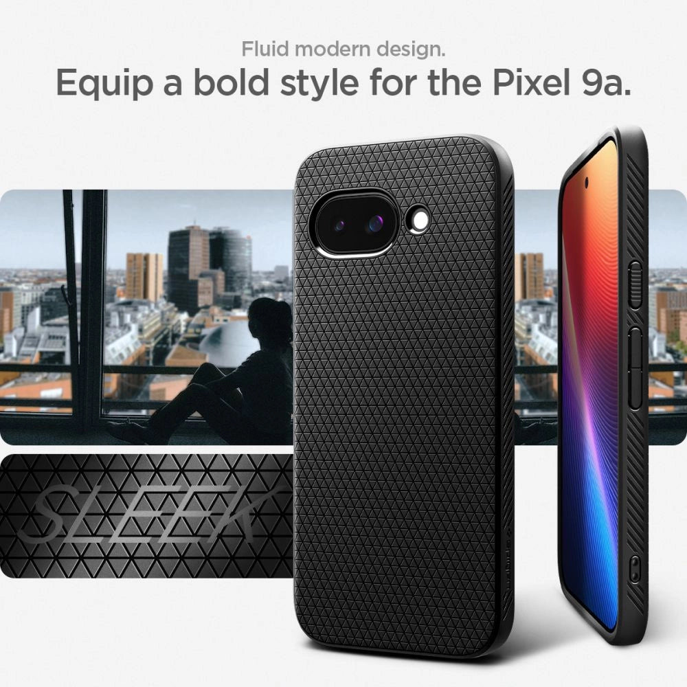 Etui Spigen Liquid Air na Google Pixel 9A - czarny mat – zdjęcie 13
