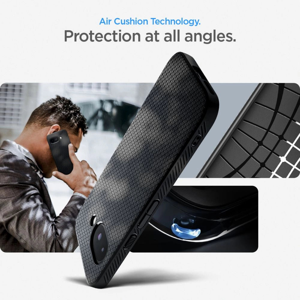 Etui Spigen Liquid Air na Google Pixel 9A - czarny mat – zdjęcie 14