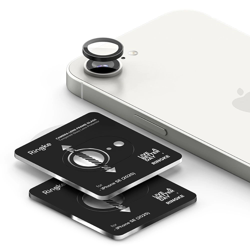Osłona aparatu Ringke Camera Frame Protector na iPhone 16e / 17e - czarna – zdjęcie 4