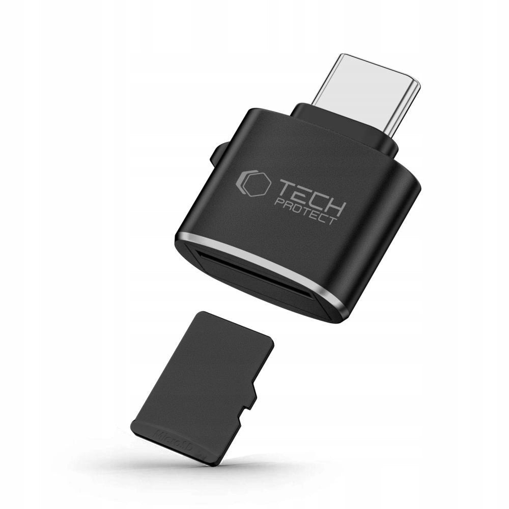 Adapter Tech-Protect UltraBoost czytnik kart microSD z USB-C - czarny