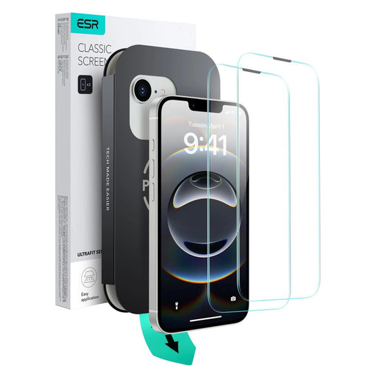 Etui ESR UltraFit Tempered Glass na iPhone 13 / 13 Pro / 14 / 16e / 17e