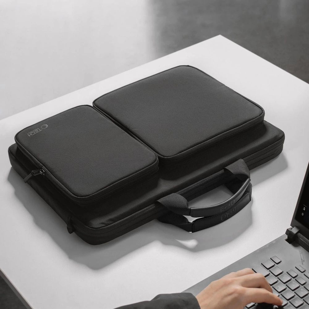 Torba Tech-Protect Defender Bag na laptopa 17" - czarna – zdjęcie 11