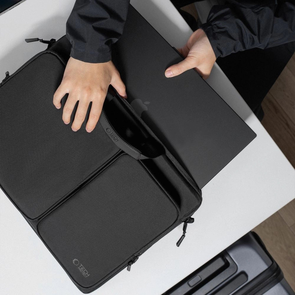 Torba Tech-Protect Defender Bag na laptopa 17" - czarna – zdjęcie 12