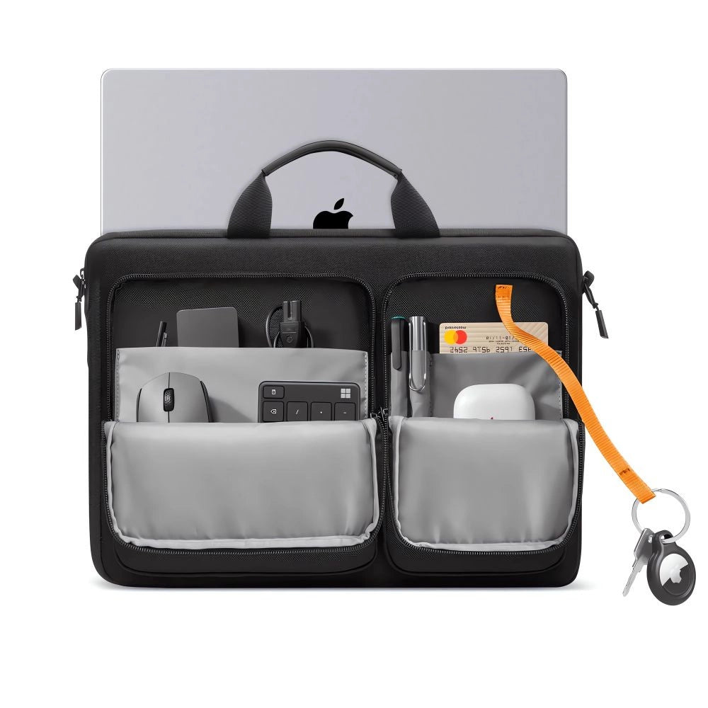 Torba Tech-Protect Defender Bag na laptopa 17" - czarna – zdjęcie 4