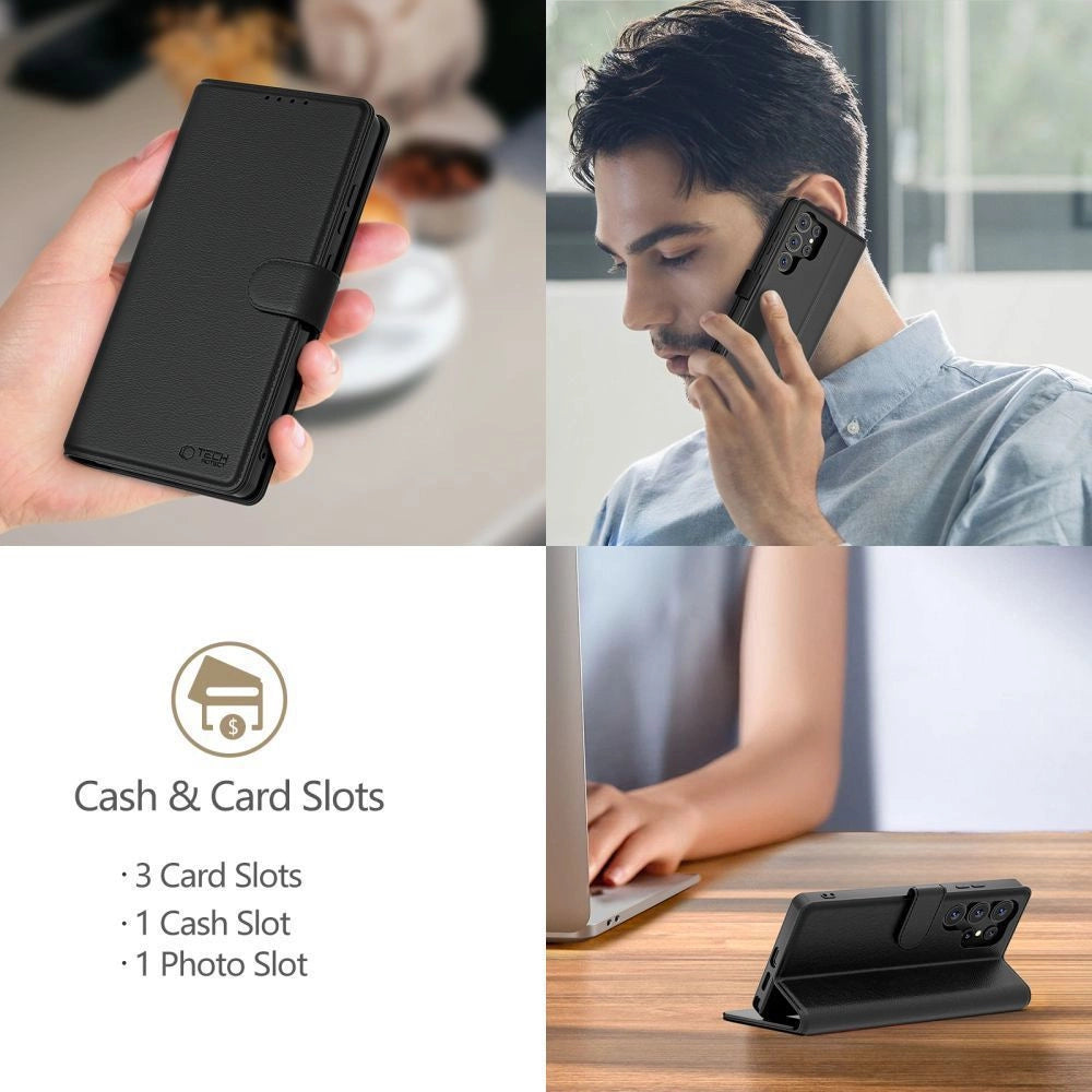 Etui Tech-Protect Wallet na Nothing Phone 3A - czarny mat
