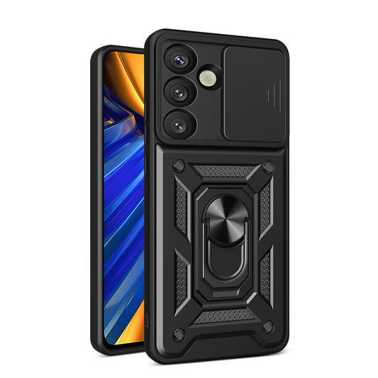 Pancerne etui Hybrid Armor Camshield z na Infinix Note 50 Pro 4G - czarne