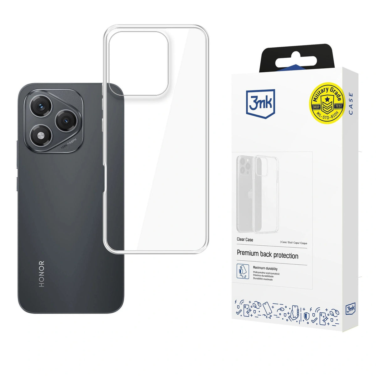 Etui 3mk Clear Case na Honor 400 Lite - przezroczyste