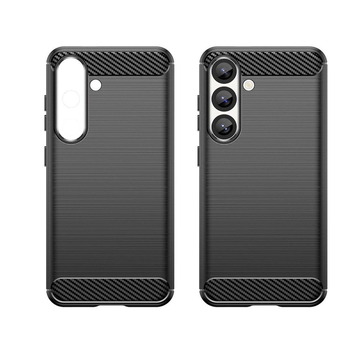 Etui Carbon Case elastyczne silikonowe na Samsung Galaxy F06 5G - czarne – zdjęcie 2
