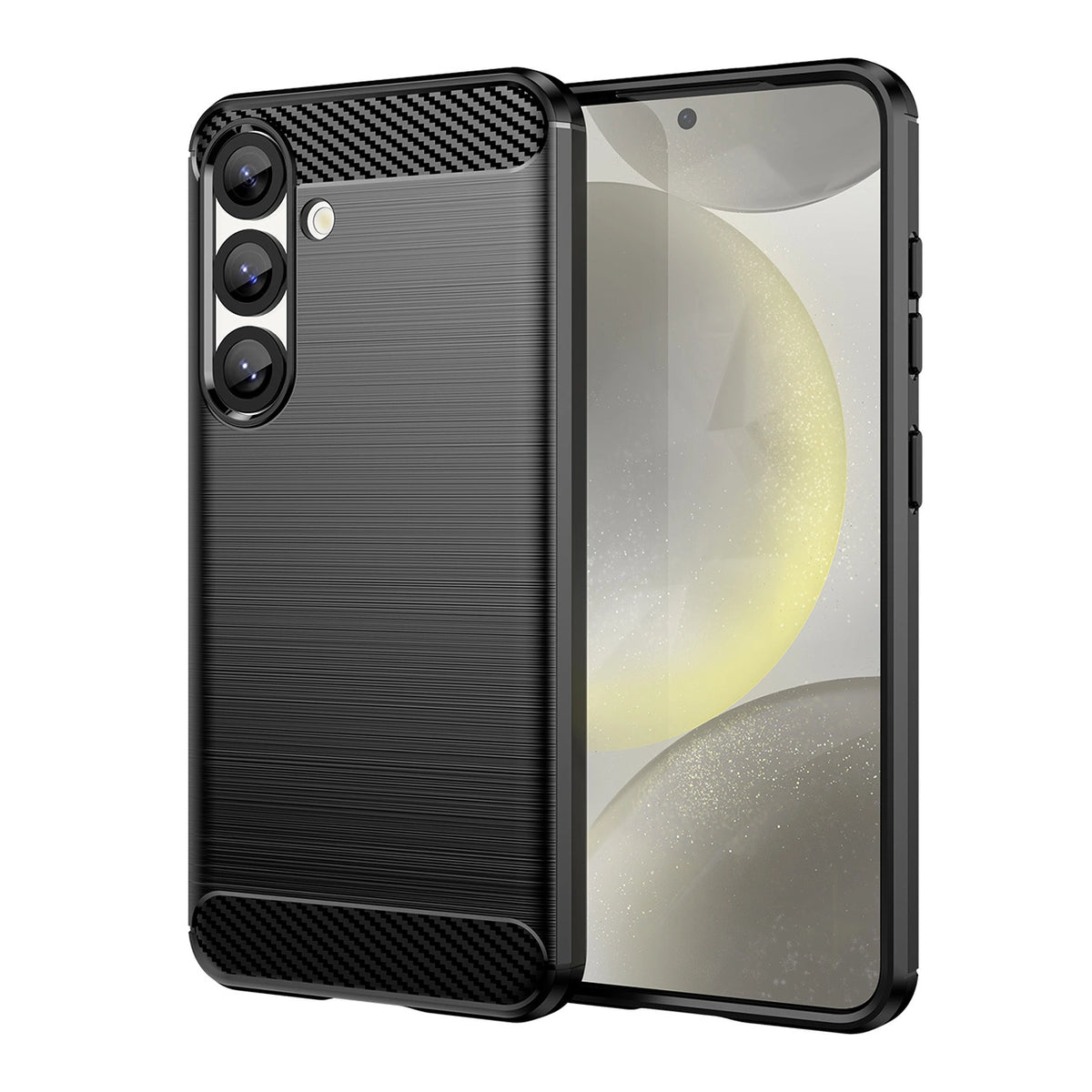 Etui Carbon Case elastyczne silikonowe na Xiaomi Note 14 Pro 5G - czarne