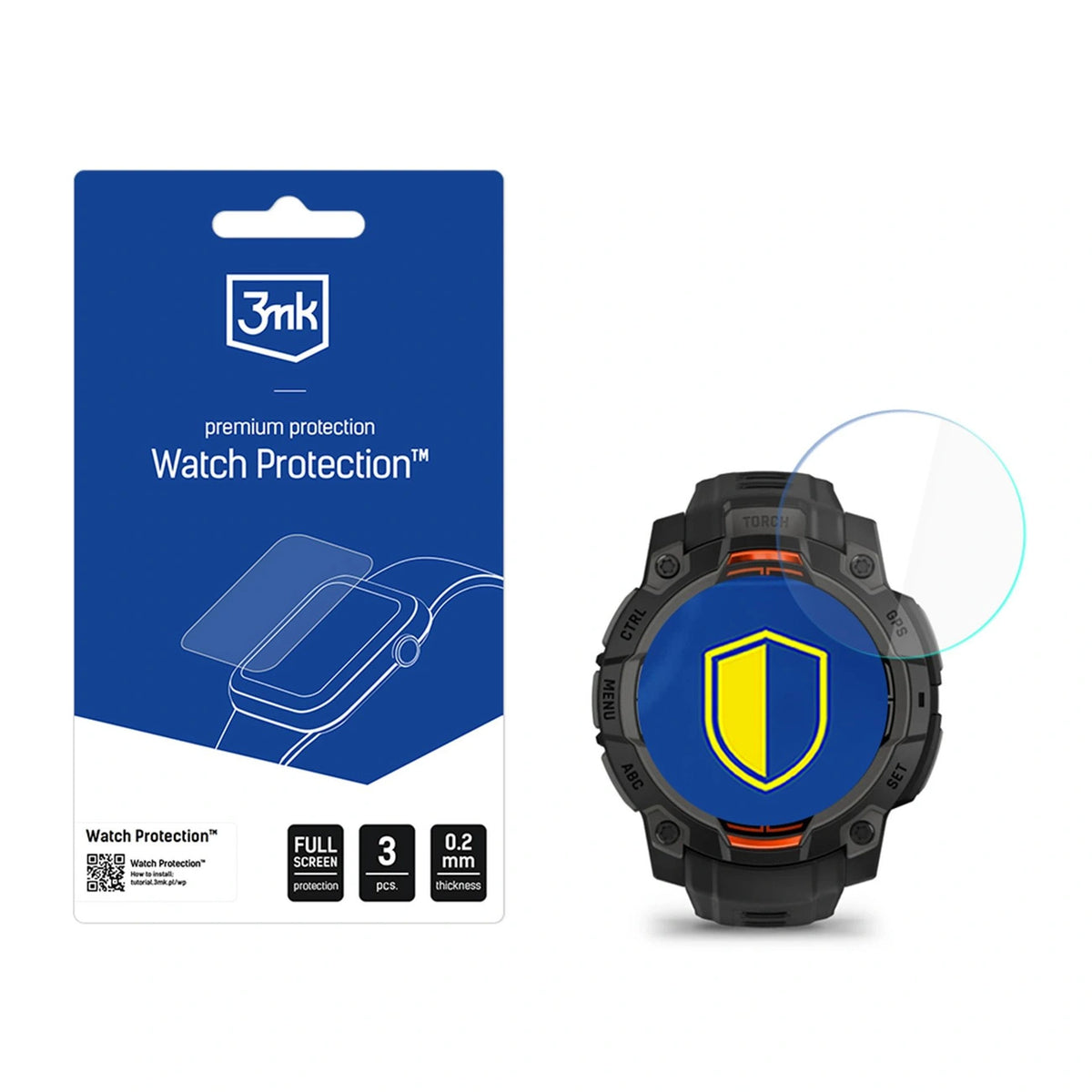 Szkło na ekran na Garmin Instinct 3 Tactical Edition 45mm (Solar)