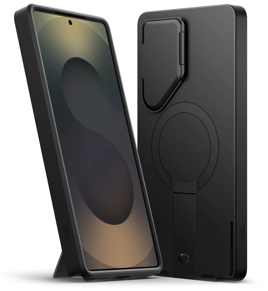 Etui Tech-Protect Kevlar na Samsung Galaxy S25 Ultra - czarno-pomarańczowe – zdjęcie 2