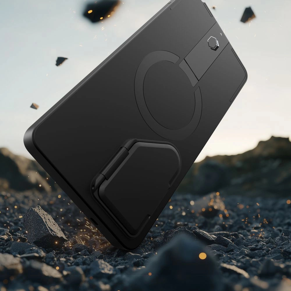 Etui Tech-Protect Kevlar na Samsung Galaxy S25 Ultra - czarno-pomarańczowe – zdjęcie 7