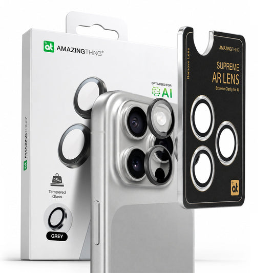 Szkło hartowane AMAZINGTHING AR do iPhone 16 Pro / 16 Pro Max - czarne