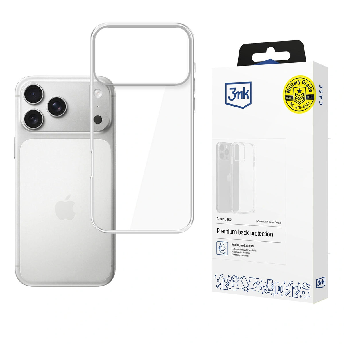 Etui 3mk Clear Case na Apple iPhone 17 Pro Max - przezroczyste