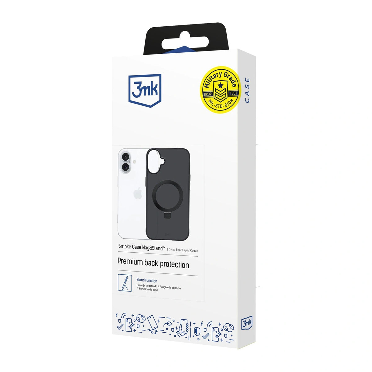Etui 3mk Smoke Case Mag&Stand na iPhone 17 - czarne – zdjęcie 8