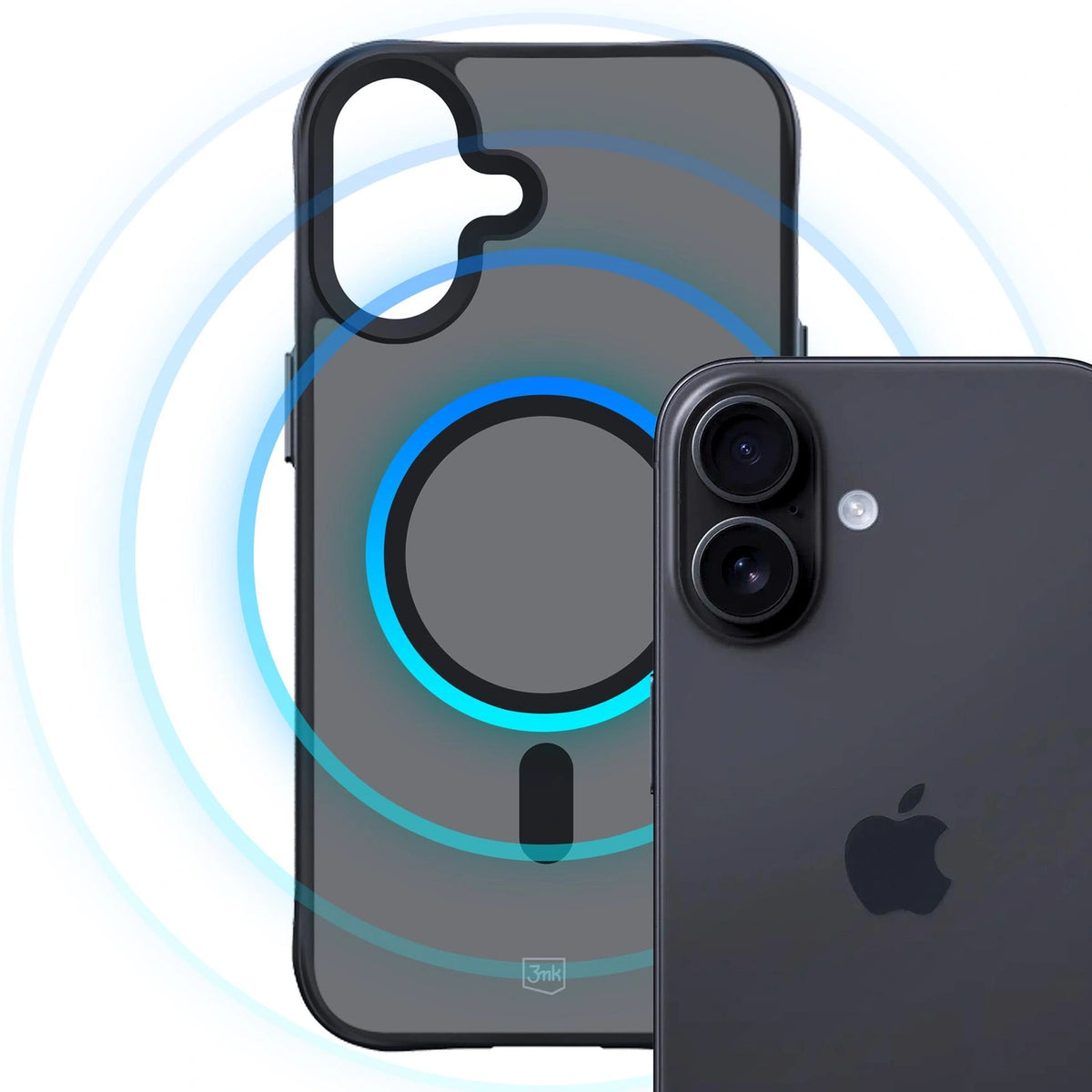Etui 3mk Smoke MagCase na iPhone 17 - czarne półprzezroczyste – zdjęcie 5