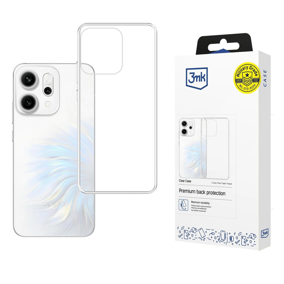 Etui 3mk Clear Case na Oppo Reno 14 - przezroczyste