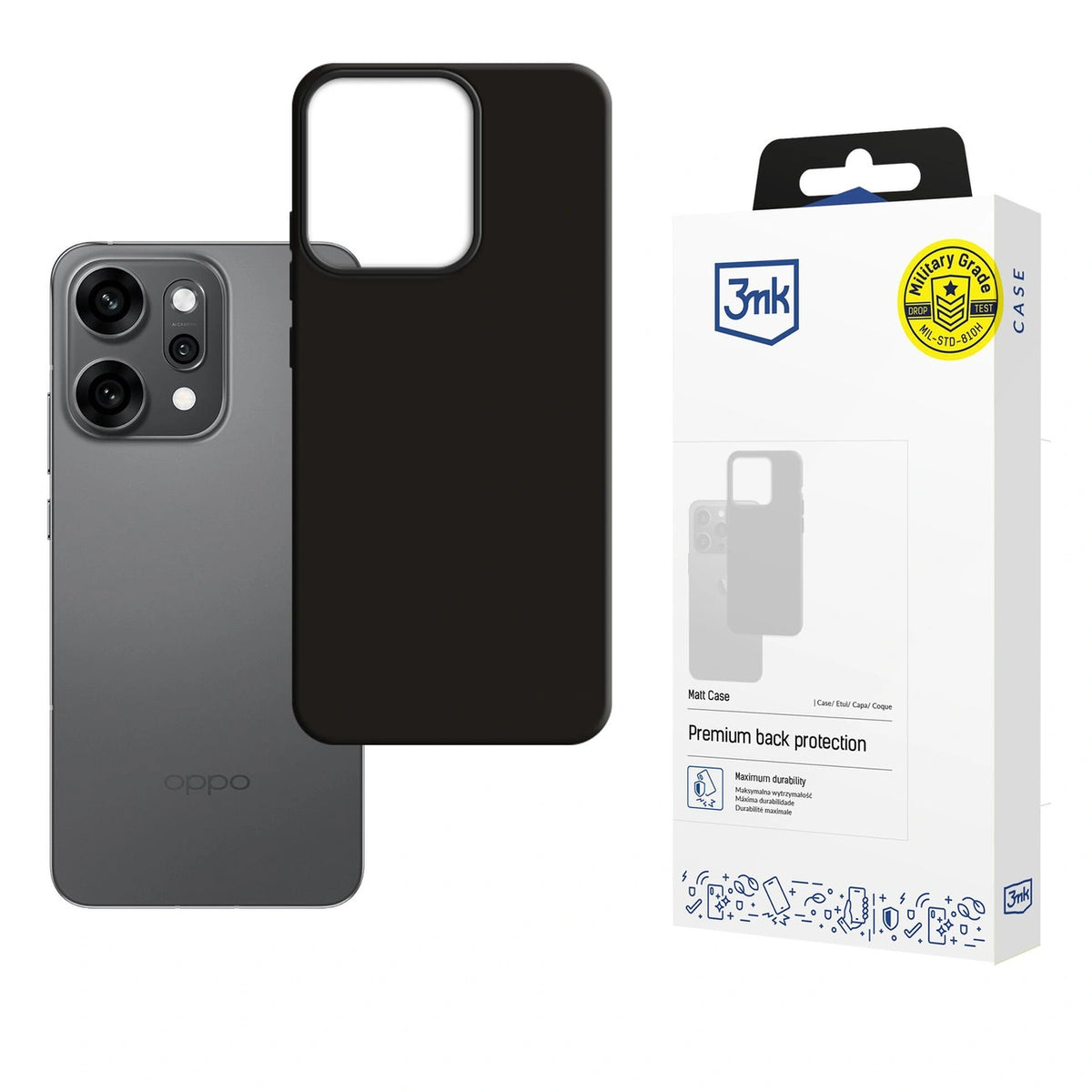 Etui 3mk Matt Case na Oppo Reno 14 Pro - czarne