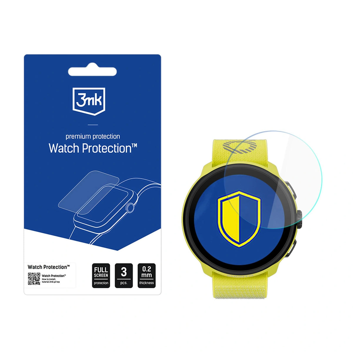 Szkło ochronne na ekran smartwatcha 3mk Watch Protection FlexibleGlass na Suunto Run
