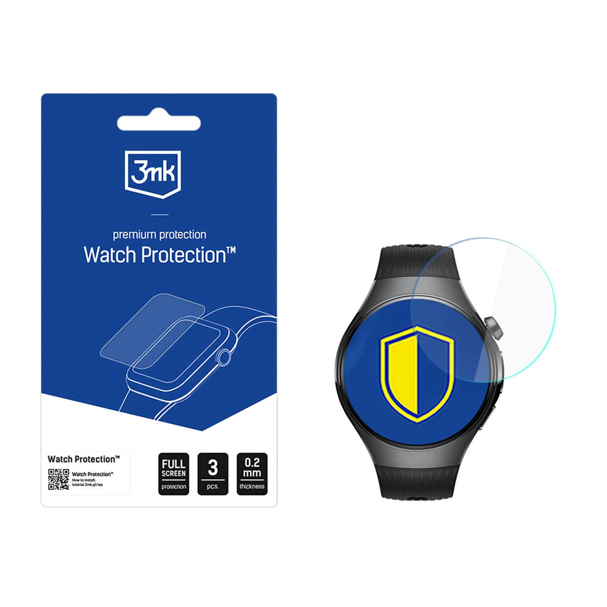 Folia na ekran smartwatcha 3mk Watch Protection ARC na Huawei Watch 5 46mm