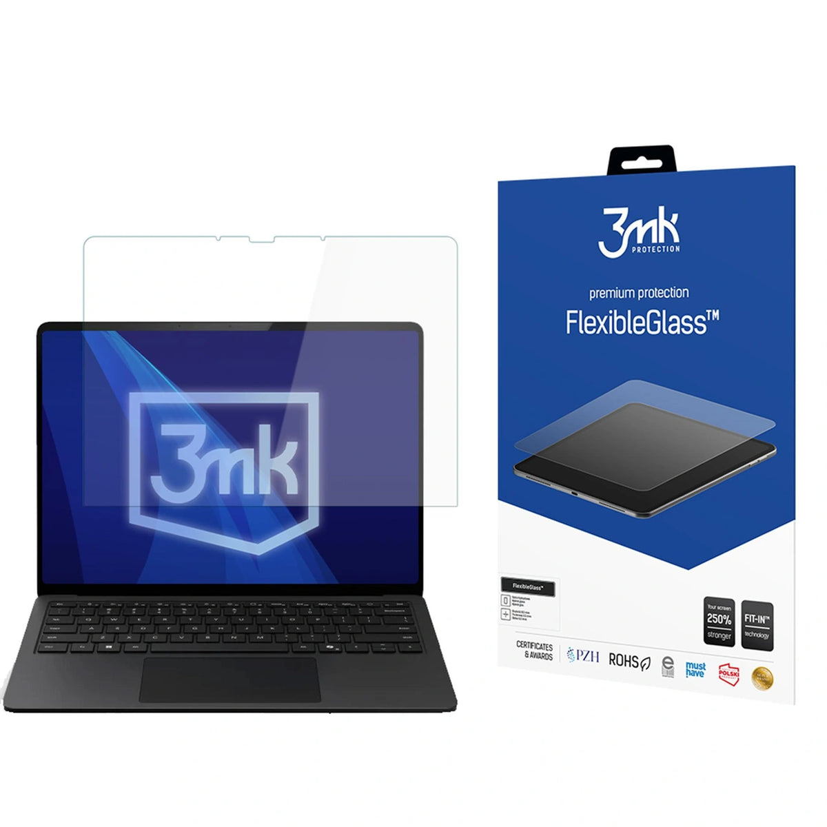 Szkło hybrydowe 3mk FlexibleGlass na Microsoft Surface Laptop Copilot+ 13"