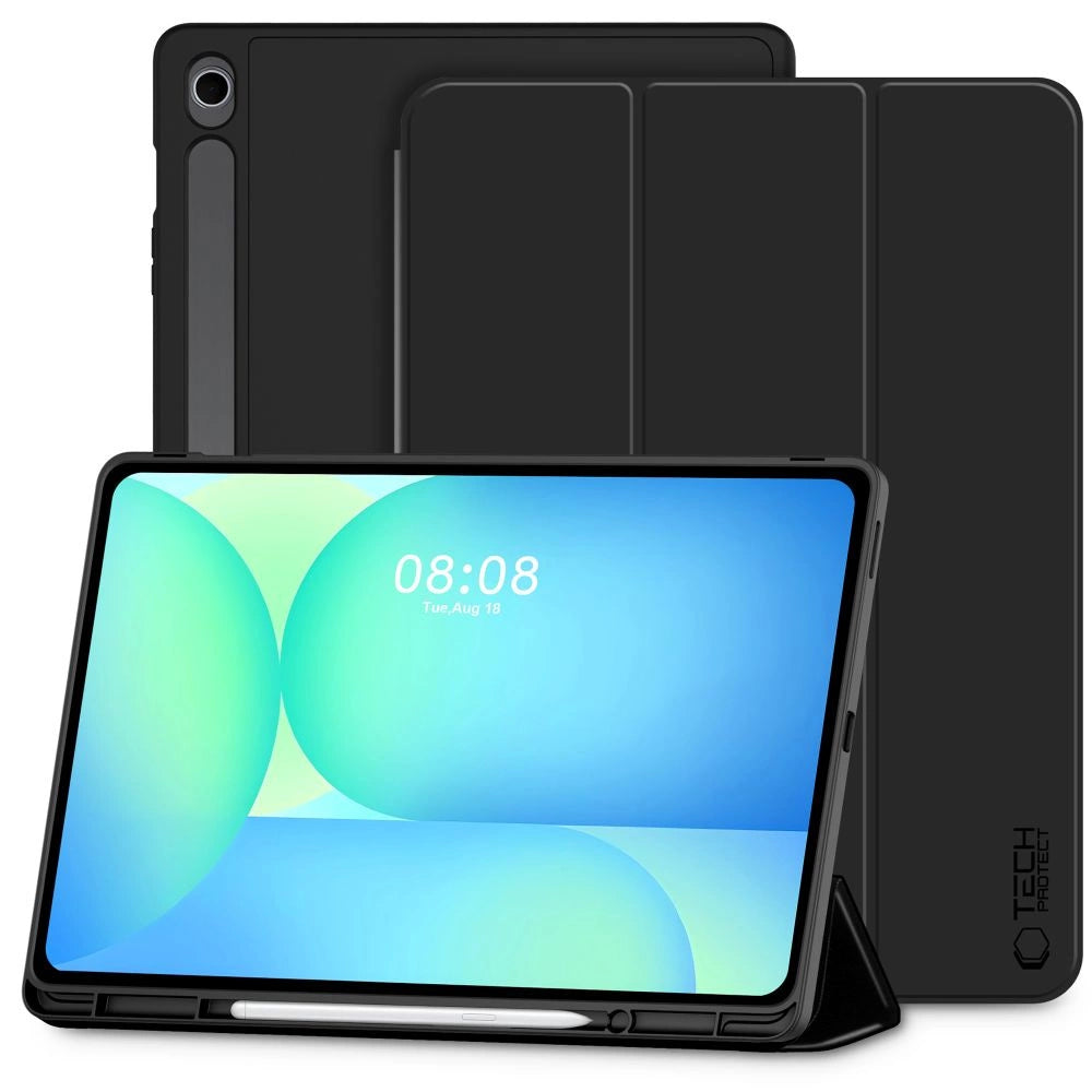 Etui TechProtect na Samsung Galaxy Tab S10 FE+ 13.1 X620 / X626B - czarne – zdjęcie 2