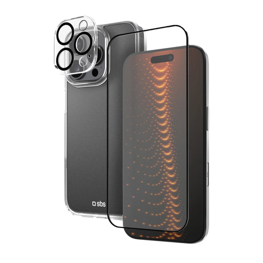 Zestaw SBS z technologią D3O na iPhone na ekran i aparat - przezroczyste