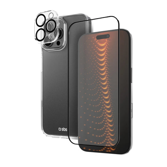 Zestaw SBS z technologią D3O na iPhone na ekran i aparat - przezroczyste