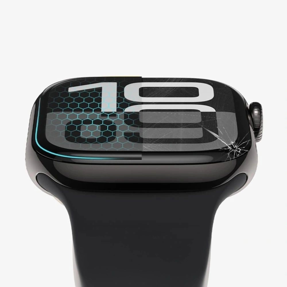 Szkło hybrydowe Tech-Protect Glass Flex+ na Huawei Watch 5 42 mm - czarne – zdjęcie 2