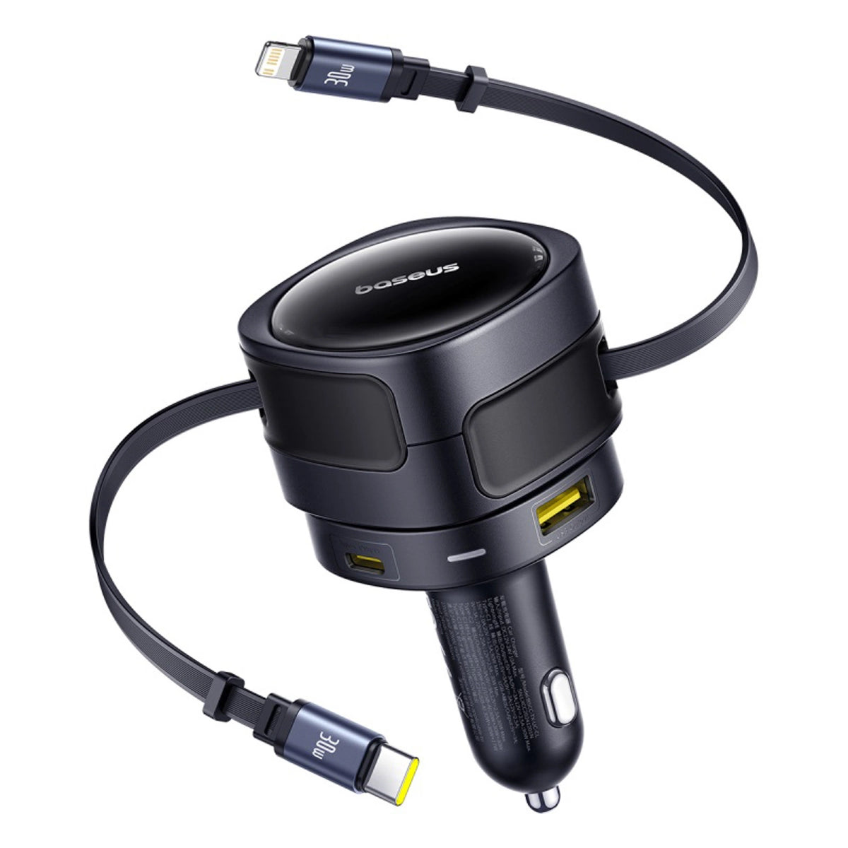 Ładowarka samochodowa Baseus Enjoyment Max 90W 2x USB-C + kabel - czarna