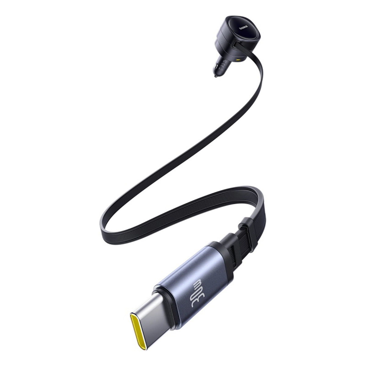 Ładowarka samochodowa Baseus Enjoyment Max 90W 2x USB-C + kabel - czarna – zdjęcie 4