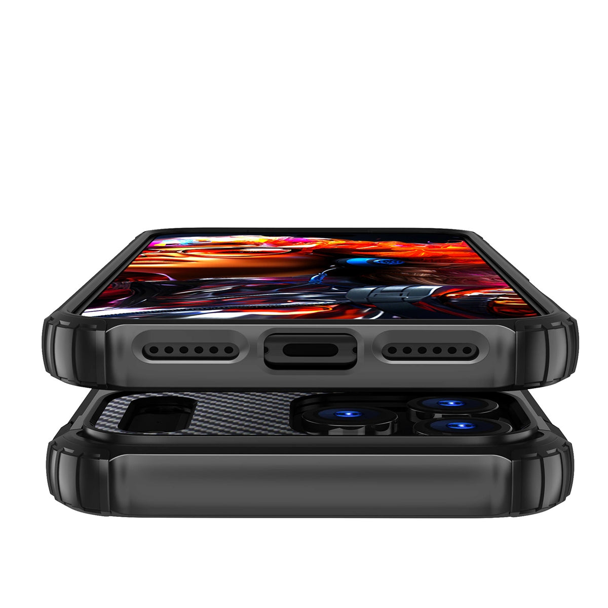 Etui Hybrid Armor na iPhone 17 Pro pancerne - czarne – zdjęcie 8