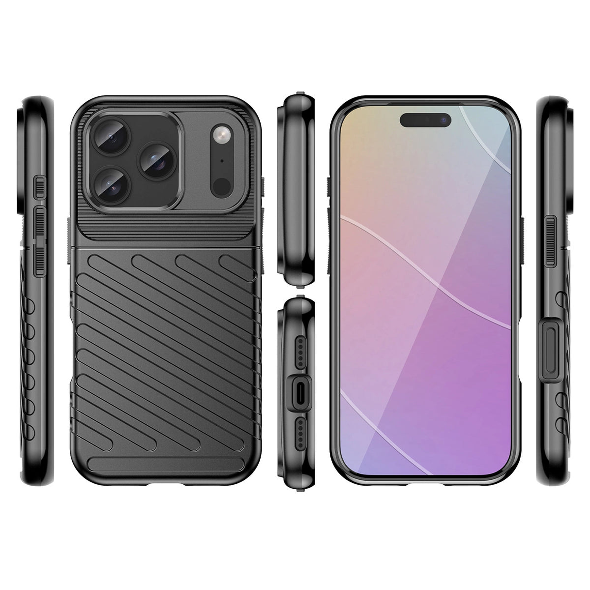 Etui Thunder Case na iPhone 17 Pro Max - czarne – zdjęcie 2