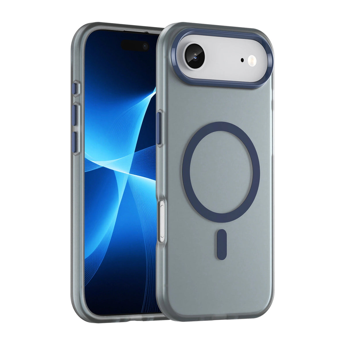 Etui Magnetic na iPhone 17 Air kompatybilne z MagSafe - matowe niebieskie