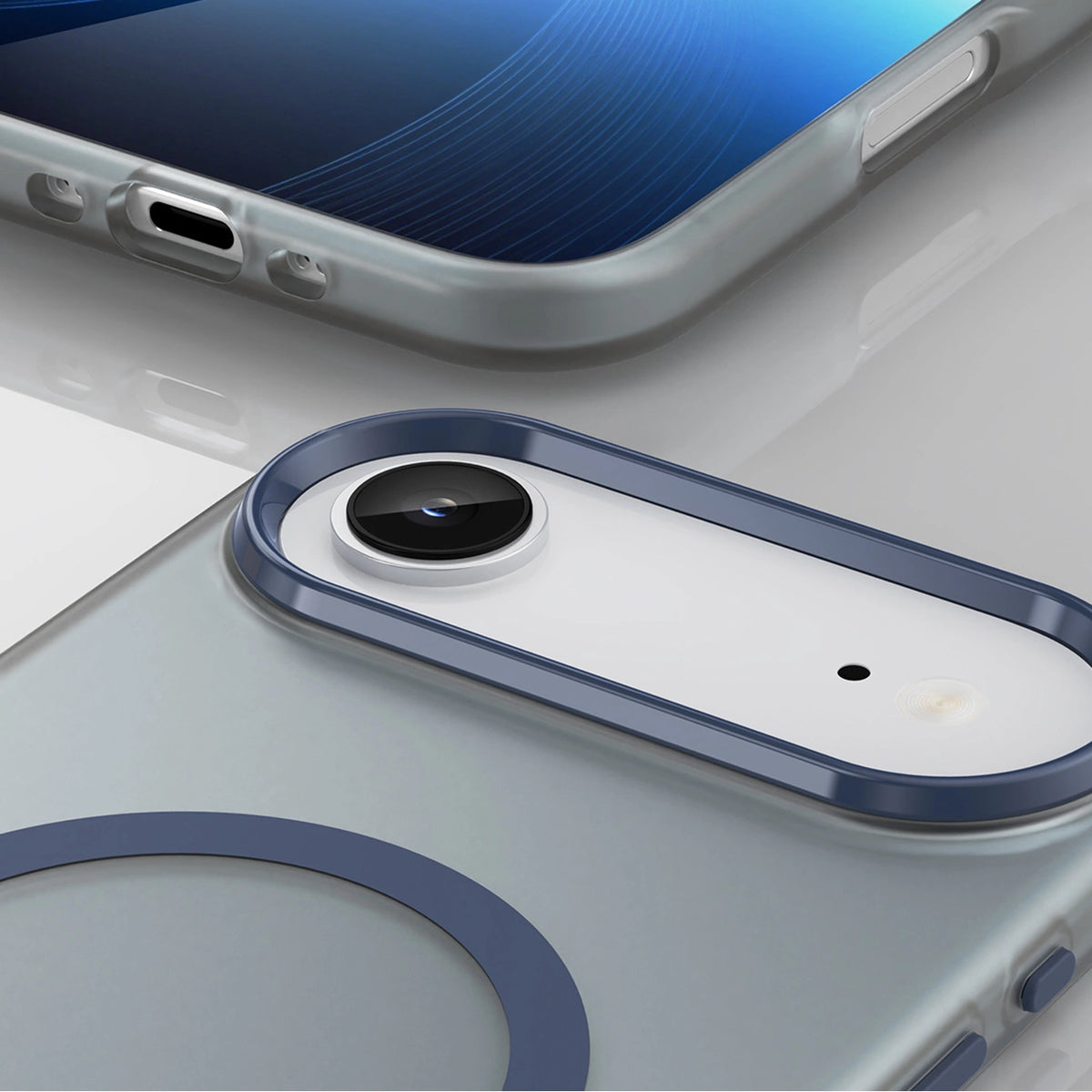Etui Magnetic na iPhone 17 Air kompatybilne z MagSafe - matowe niebieskie – zdjęcie 4