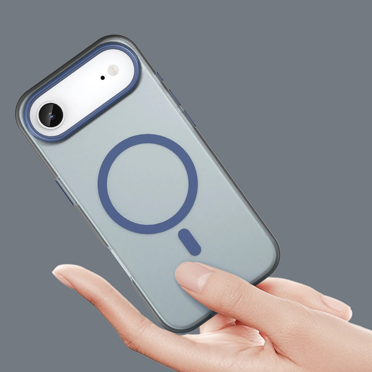 Etui Magnetic na iPhone 17 Air kompatybilne z MagSafe - matowe niebieskie – zdjęcie 5