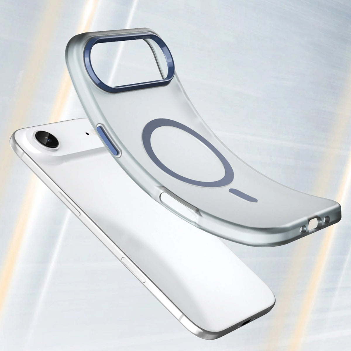 Etui Magnetic na iPhone 17 Air kompatybilne z MagSafe - matowe niebieskie – zdjęcie 6
