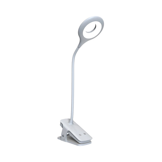 Mini lampka Wozinsky do czytania z klipsem + kabel USB-C - biała