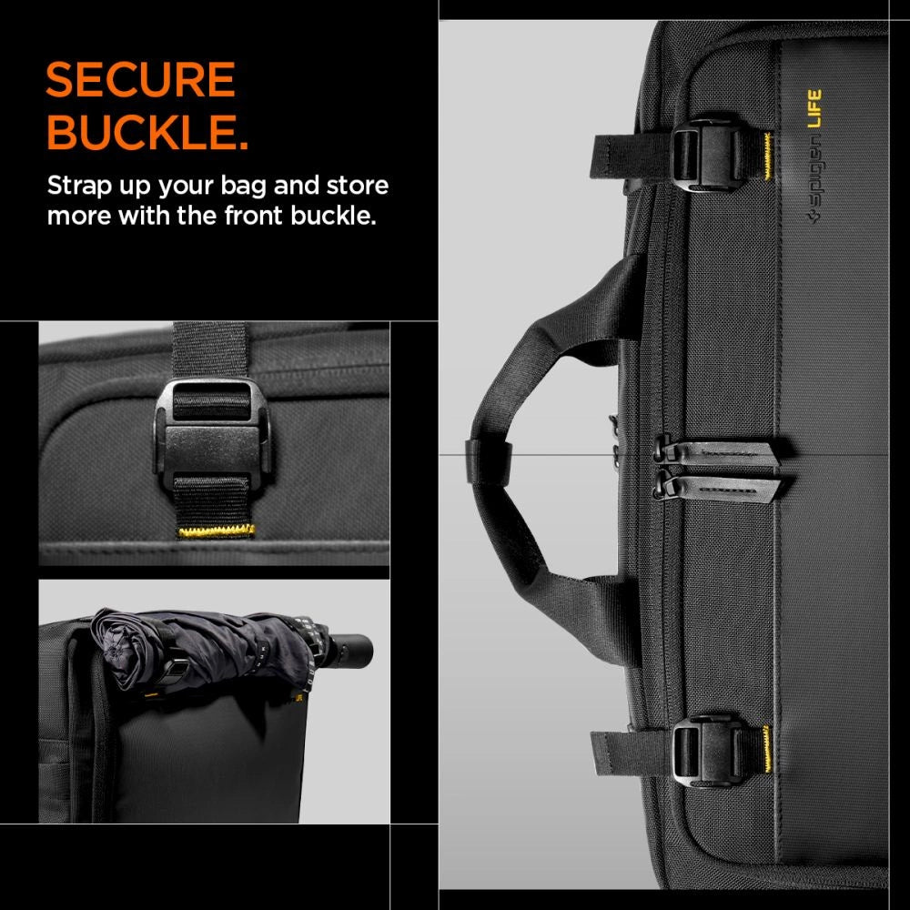 Torba Spigen KD300 na laptopa - czarna – zdjęcie 12