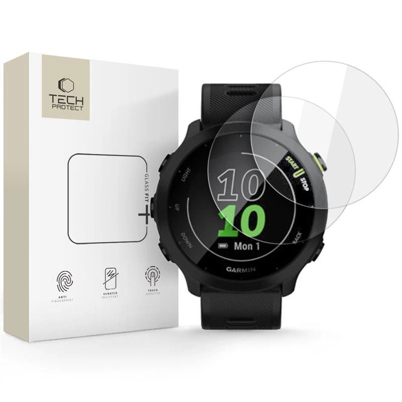 Szkło hartowane Tech-Protect Glass na Garmin Forerunner 55 - przezroczyste