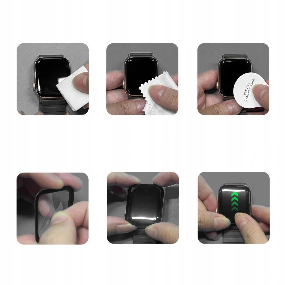 Szkło hybrydowe Tech-Protect Glass Flex+ 2-pack na Garmin Venu 2S - czarne – zdjęcie 3