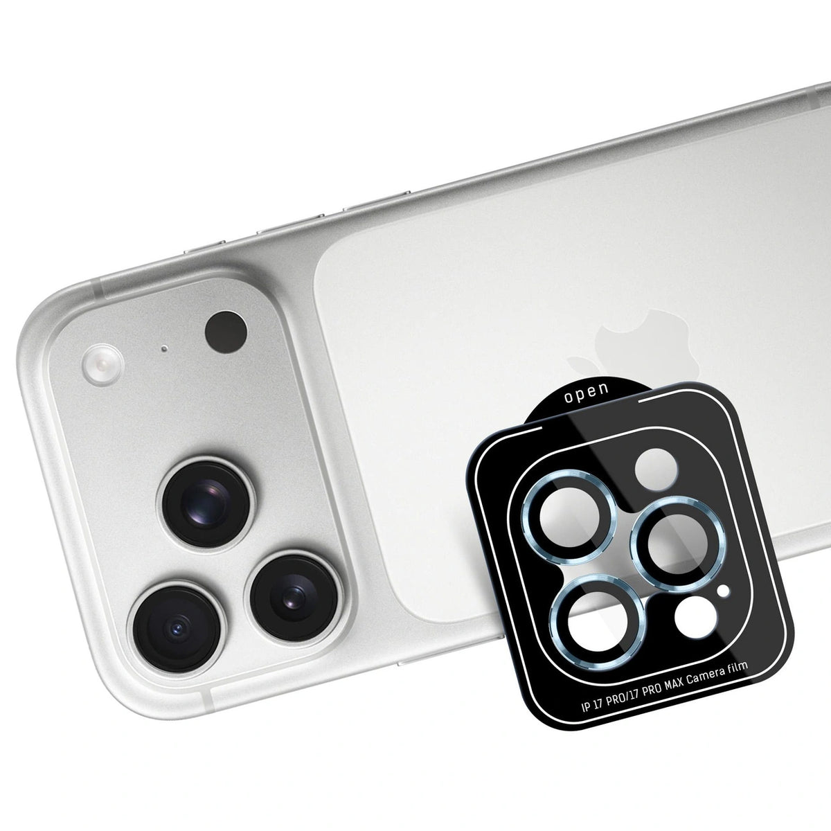 Szkło hartowane na obiektyw do iPhone 17 Pro /17 Pro Max - jasnoniebieskie – zdjęcie 4