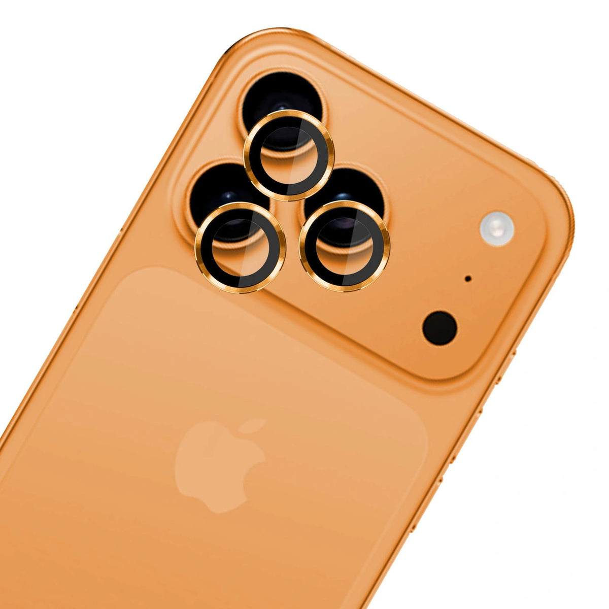 Szkło hartowane na obiektyw do iPhone 17 Pro / 17 Pro Max - pomarańczowe – zdjęcie 2
